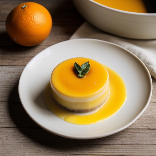 Orange Custard Pudding recipe image