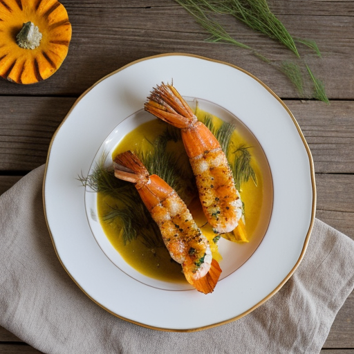 Orange-Dill Shrimp in Squash Boats - Bon Appetit recipe image