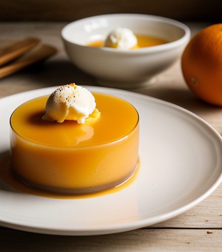 Orange Gelatin Dessert recipe image