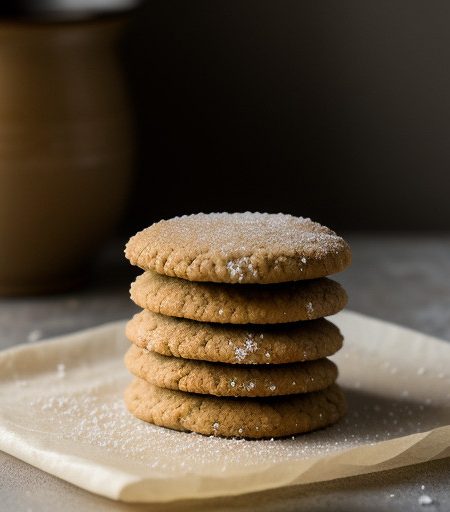 Orange Ginger Sugar Passover Cookies recipe image