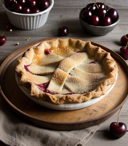Orange-Glazed Cherry Pie recipe image