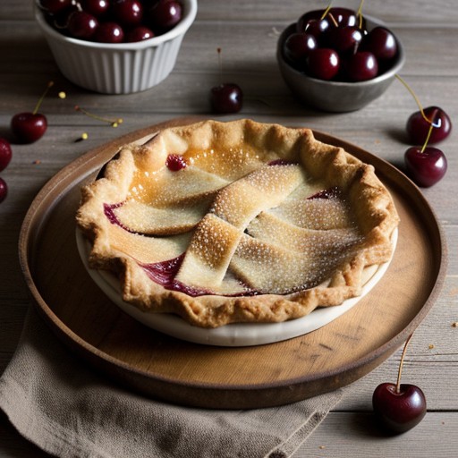 Orange-Glazed Cherry Pie recipe image