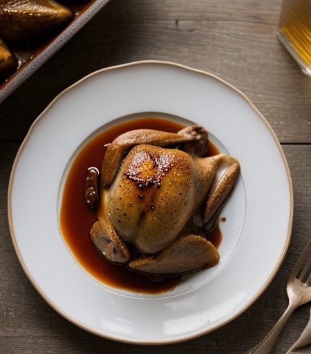 Orange Glazed Cornish Hens recipe image