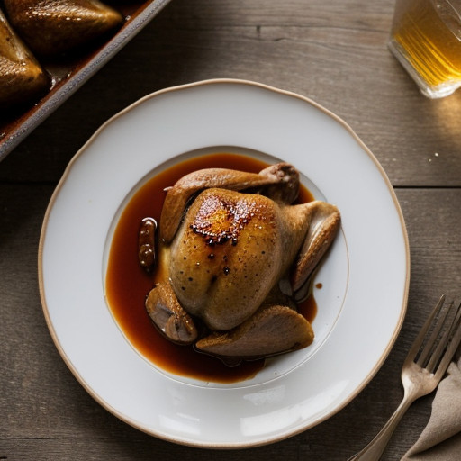 Orange Glazed Cornish Hens recipe image