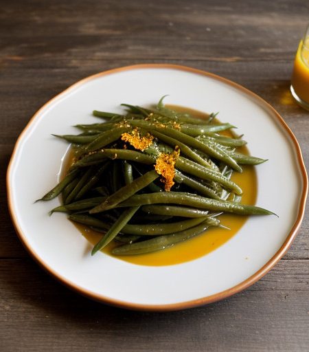 Orange-Glazed Fiery Green Beans recipe image