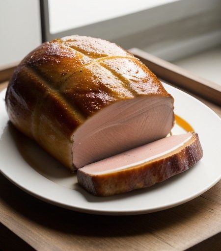 Orange Glazed Fresh Baked Ham recipe image