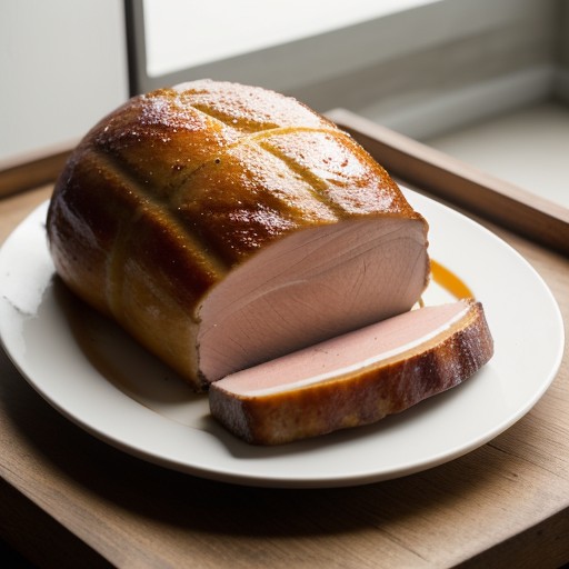 Orange Glazed Fresh Baked Ham recipe image