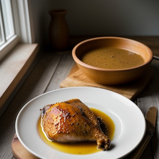Orange Honey-Baked Chicken (Cooking Without Fat recipe image