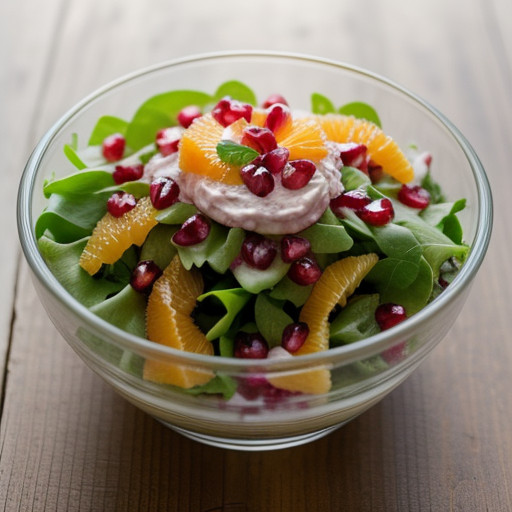 Orange-Onion Salad With Pomegranate Dressing - Country Li recipe image