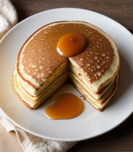 Orange Pancakes With Orange Sauce recipe image