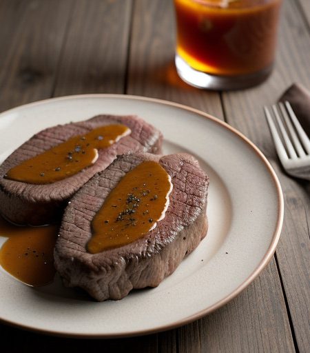 Orange Pepper Steaks recipe image