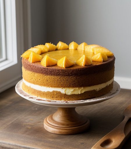 Orange Pineapple Praline Cake recipe image