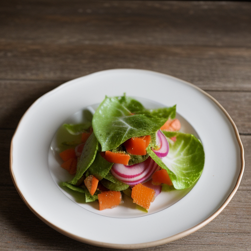 Orange~ Red Pepper~ Radish & Red Onion Sala recipe image