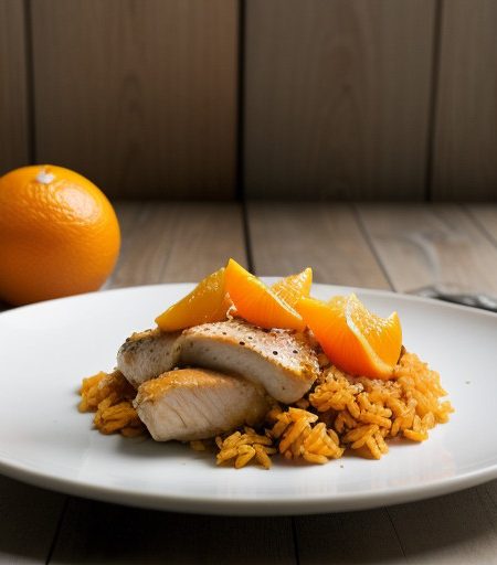 Orange Rice With Chicken recipe image