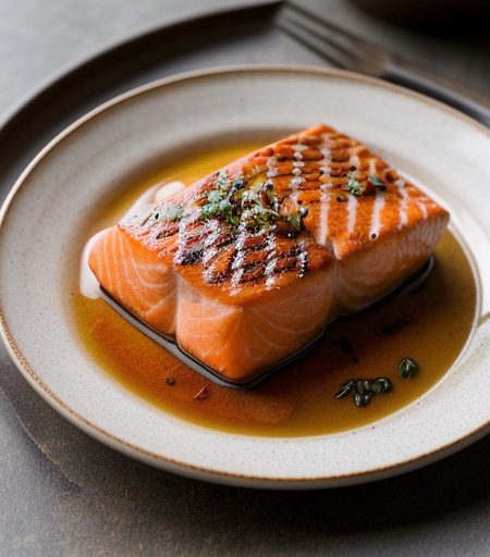 Orange Salmon Steaks recipe image