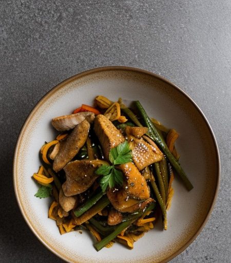 Orange-Sauced Chicken Stir-Fry recipe image