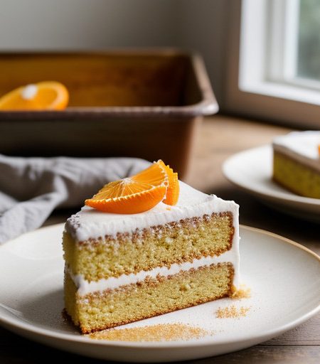 Orange Sugarless Cake recipe image