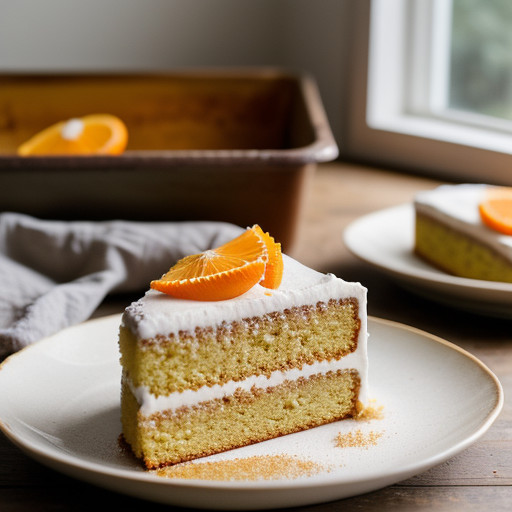 Orange Sugarless Cake recipe image