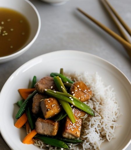 Orange Teriyaki Pork Stir Fry recipe image