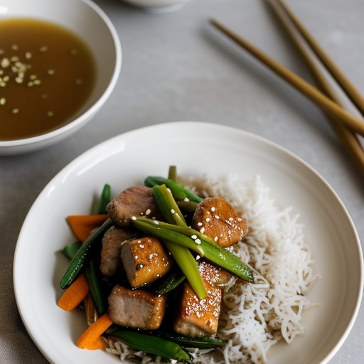Orange Teriyaki Pork Stir Fry recipe image