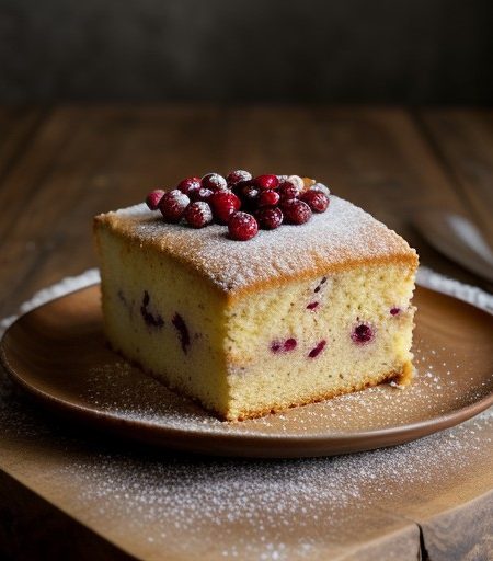 Orange and Cranberry Cake recipe image