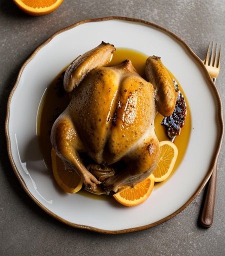 Orange and Honey Roasted Cornish Game Hens recipe image