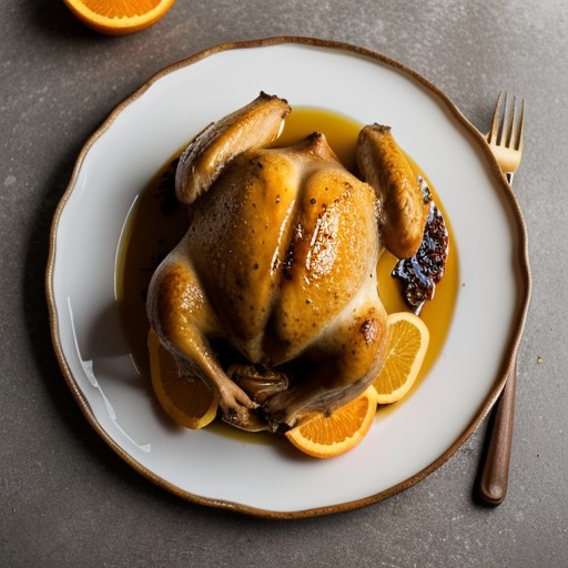 Orange and Honey Roasted Cornish Game Hens recipe image