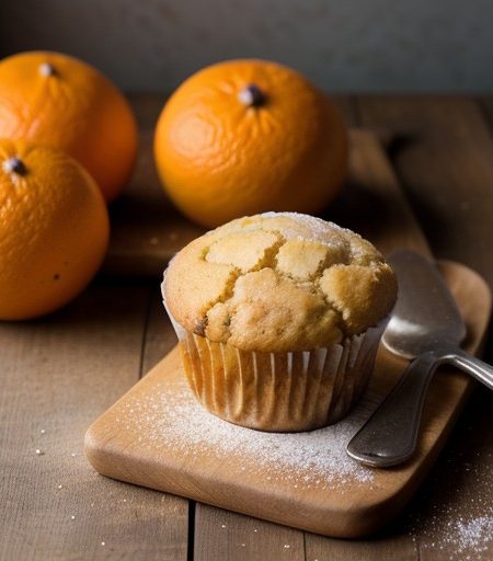 Orangy White-Chocolate Muffins recipe image
