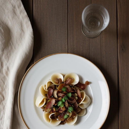 Orecchiette With Caramelized Shallots Pancett recipe image