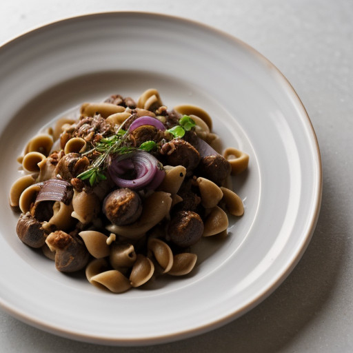 Orechiette Pasta With Red Onion recipe image
