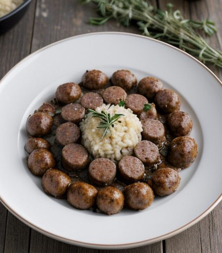 Oregon Trail Risotto-Oregon Hazelnut-Sausage recipe image