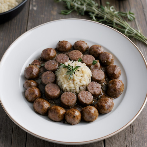 Oregon Trail Risotto-Oregon Hazelnut-Sausage recipe image