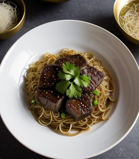 Oriental Beef With Rice Noodles recipe image