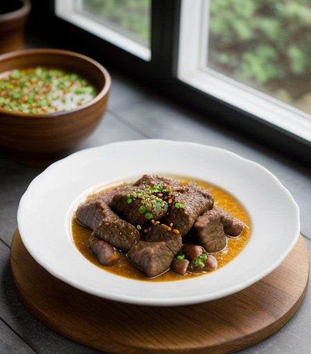 Oriental Beef and Cauliflower Stew # recipe image