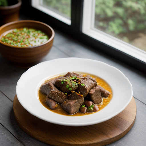 Oriental Beef and Cauliflower Stew # recipe image