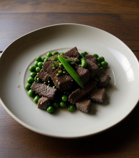 Oriental Beef and Pea Pods recipe image