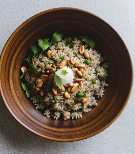 Oriental Brown Rice Salad recipe image
