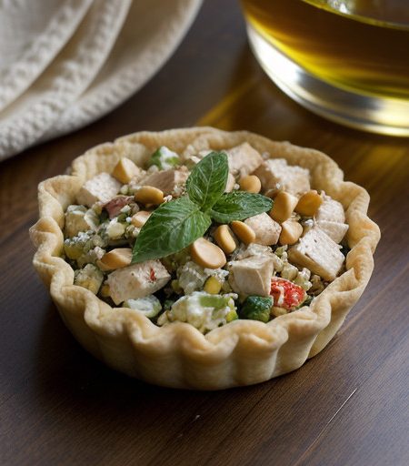 Oriental Chicken Salad Tartlet Filling recipe image
