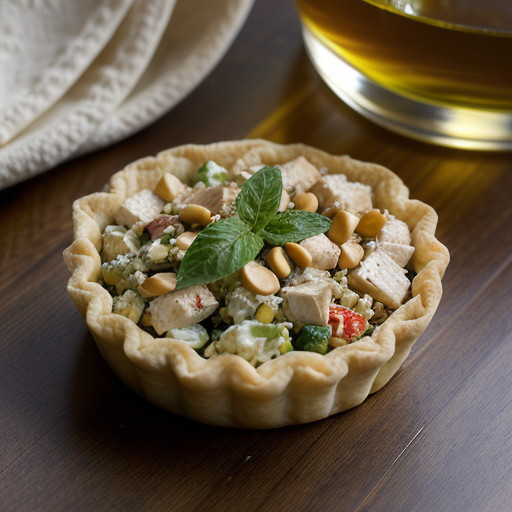 Oriental Chicken Salad Tartlet Filling recipe image