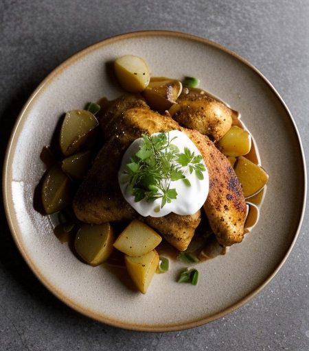 Oriental Chicken Topped Potato recipe image