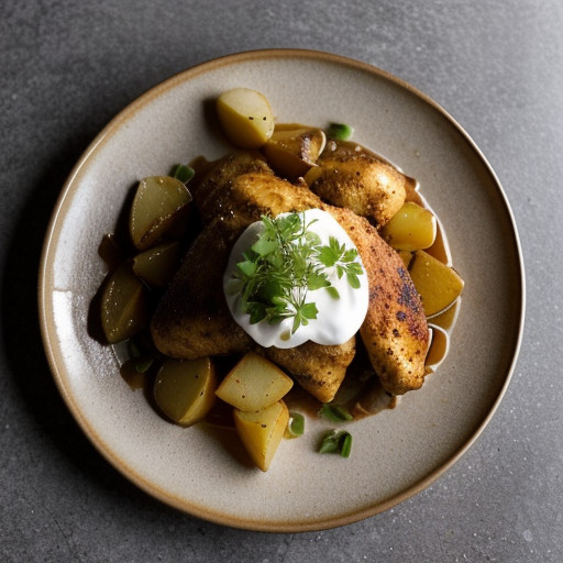 Oriental Chicken Topped Potato recipe image