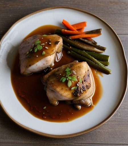 Oriental Foil-Wrapped Chicken With Vegetables recipe image
