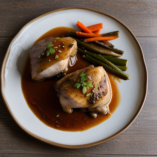 Oriental Foil-Wrapped Chicken With Vegetables recipe image