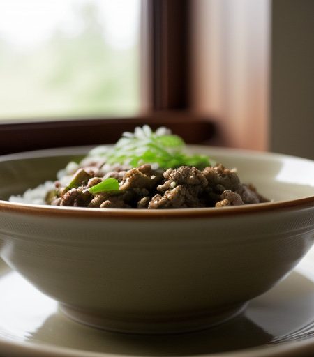 Oriental Hamburger Casserole recipe image