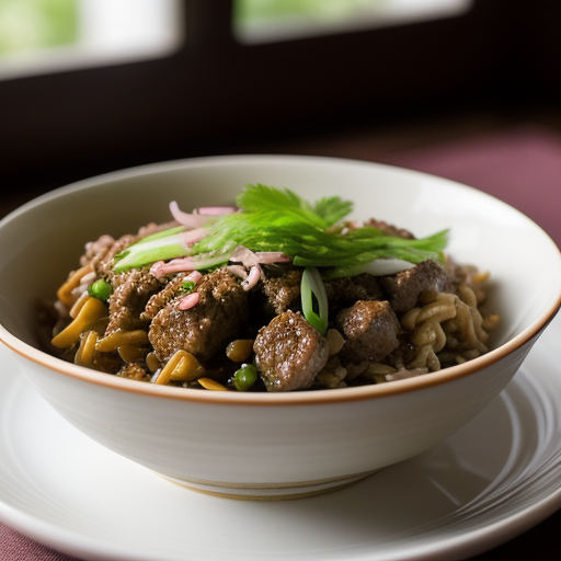 Oriental Hamburger Casserole recipe image