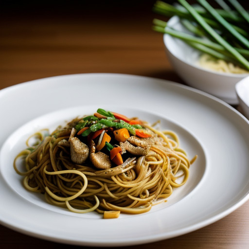 Oriental Noodles With Vegetables recipe image