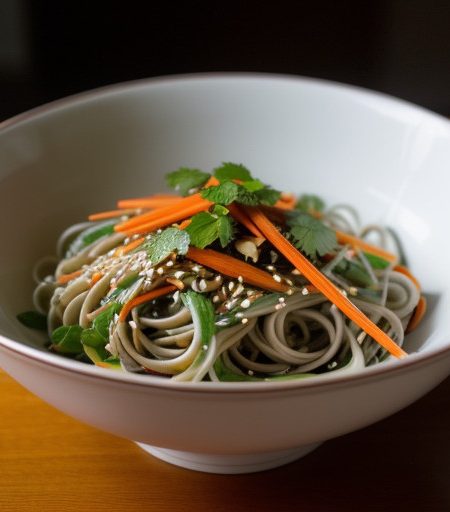 Oriental Salad With Sesame Vinaigrette Dressing recipe image