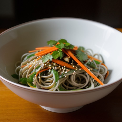 Oriental Salad With Sesame Vinaigrette Dressing recipe image