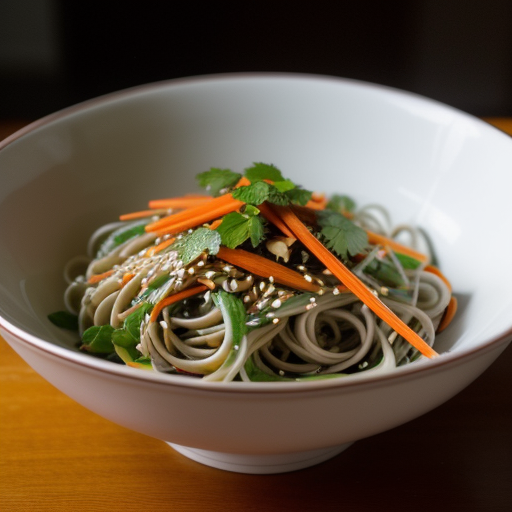 Oriental Salad With Sesame Vinaigrette Dressing recipe image
