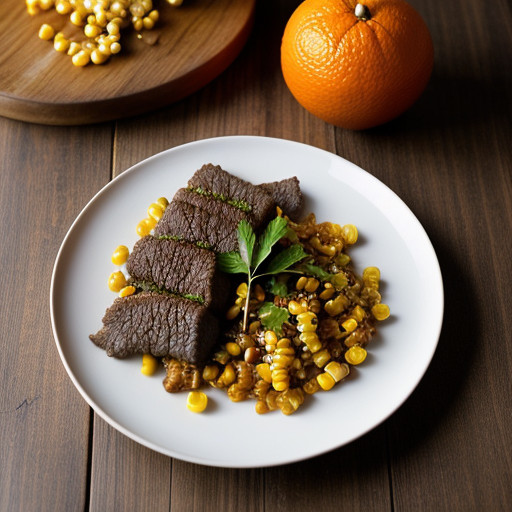 Oriental Spicy Orange Beef recipe image